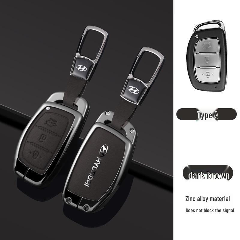 Key Cover Compatible with Beijing Hyundai Ix35, Elantra, Festa, Verna, Ix25, Santa Fe - Premium Men's Bag Case