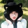 Woolen Winter Plush Hat Cartoon Ear Protection Hat Fashion Cat Ears Beanie  Streetwear