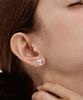 Tatiana Vary Cubic Chips Heart Earring Ec1924