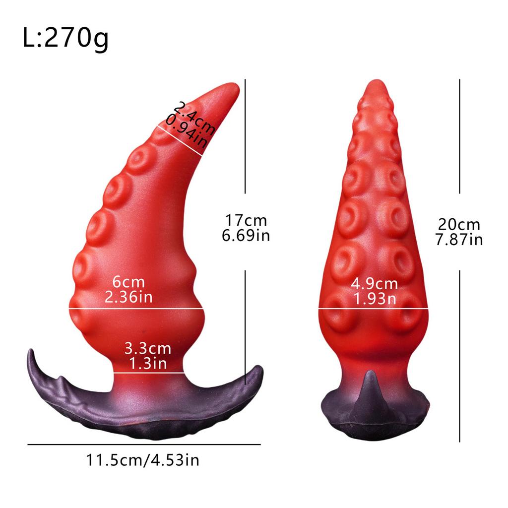 Platinum Grade Silicone Anal Plug Fantasy Design Butt Plug Soft Insertable Anal Toy for Beginners and Advanced Users