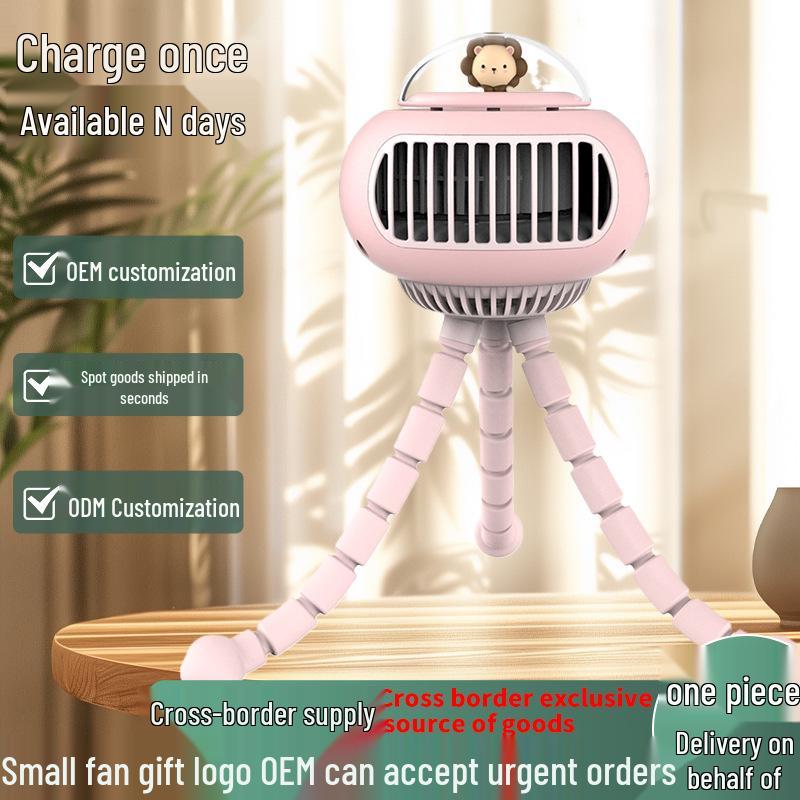 

Милый аниме осьминог мини портативный вентилятор - Настраиваемый подарок Contact Customer Service зелёный