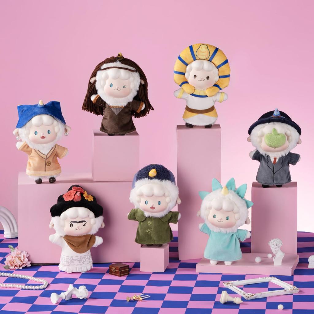 TOP TOY Gyun Gyun Ram [Art Journey] Plush Pendant Series [Assorted Box of 6] Gachapon Blind Box Figure Plastic Model Premium Toy Soft Vinyl Original