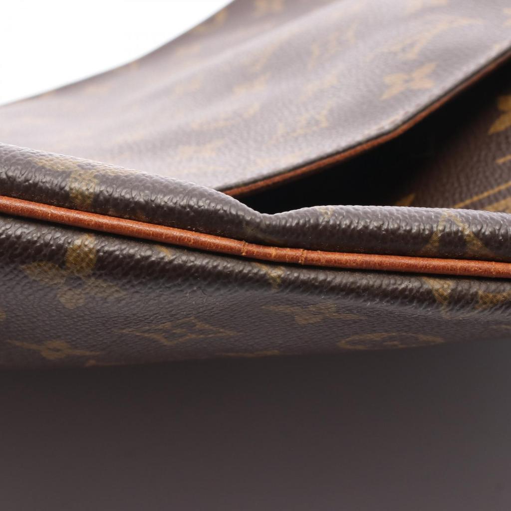 Used LOUIS VUITTON Musette Monogram Shoulder Bag M51256 Monogram PVC Coated Canvas Leather Brown Used Women