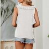 Cămașă lejeră, solidă, dulce, cu volan, vestă cu decolteu în V, bluză albă, fără mâneci, la modă, la birou, pentru femei Blusas Mujer 25153