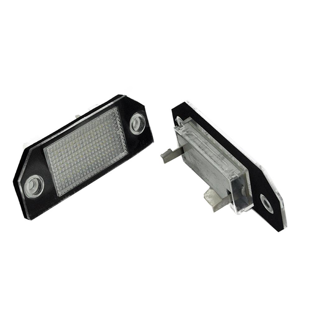2Pcs 12V White 24 Car LED Number License Plate Lamp for Ford Focus C-MAX MK2