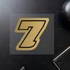 1pc Gold Motocycle Number Stickers Waterproof for Motobike Fuel Tank Fairing Helmet Car Windows Door Scooter Body Vinyl Decals