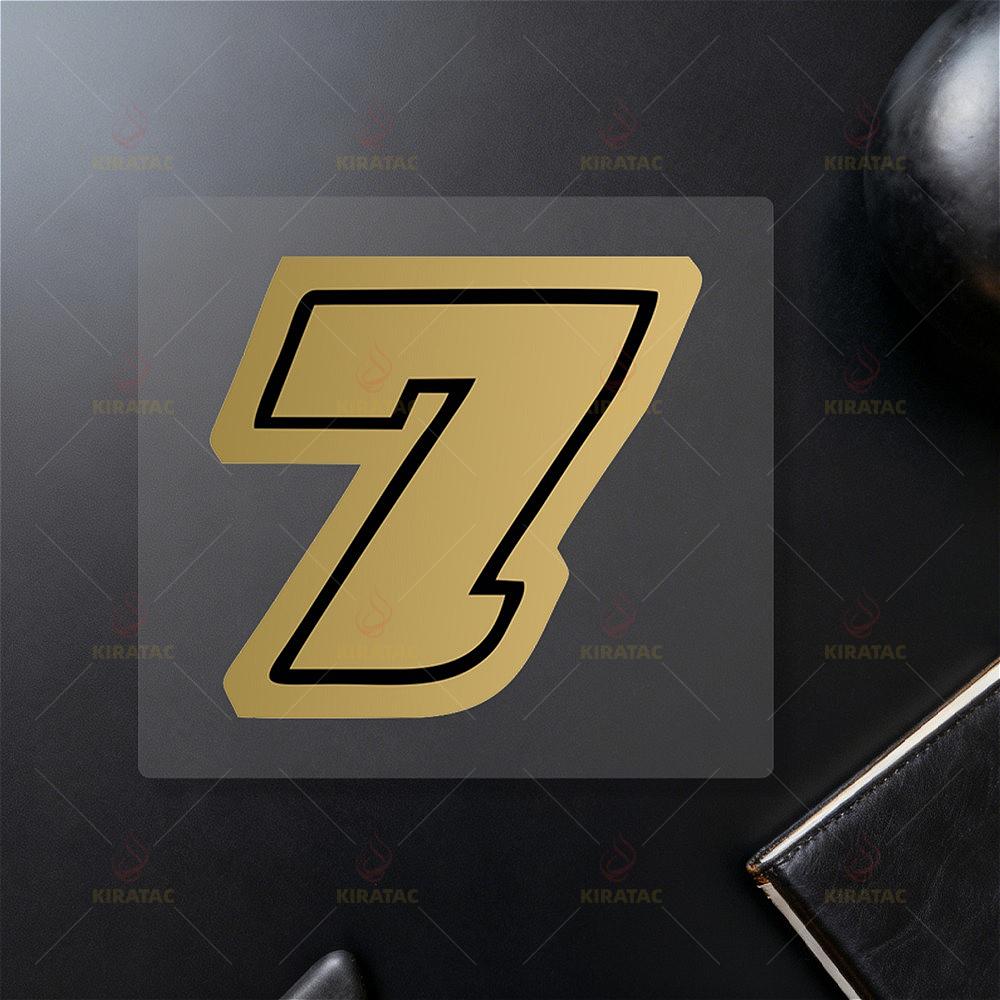 1pc Gold Motocycle Number Stickers Waterproof for Motobike Fuel Tank Fairing Helmet Car Windows Door Scooter Body Vinyl Decals
