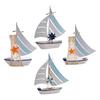 Sailboat Model Ornament Nautical Theme Gift Decorative Collectible Home Decor