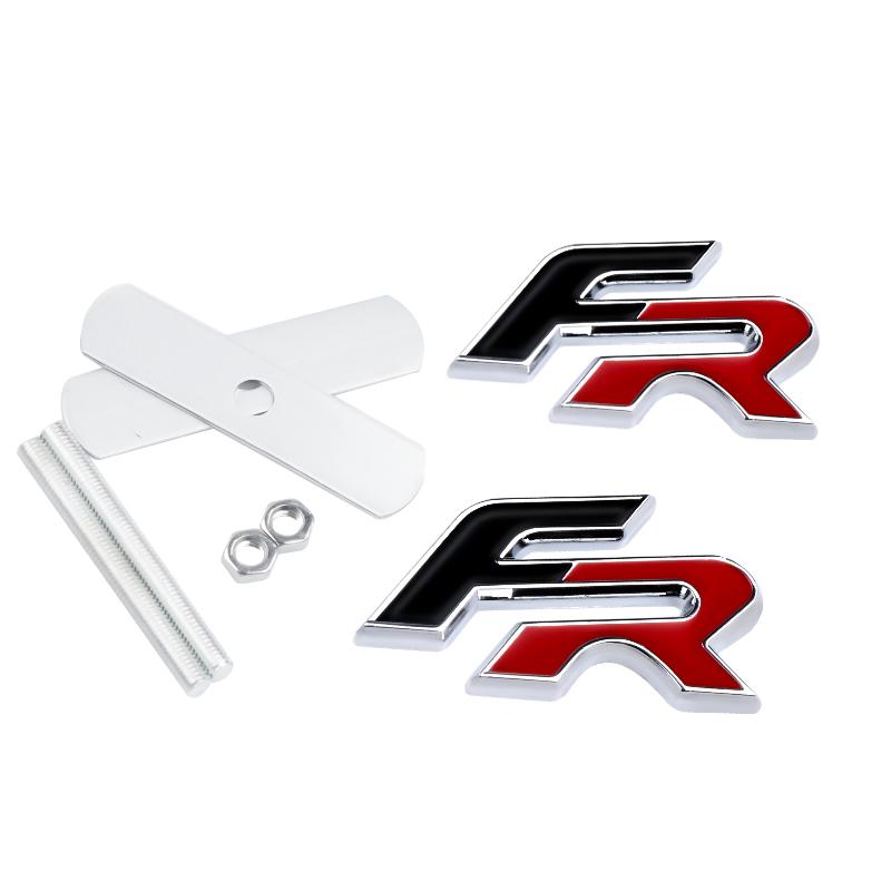 PKLC8 FR Modische Autoaufkleber Frontgrill Emblem Kühlergrill Abzeichen Aufkleber für Seat Leon Altea FR Mk3 5f 1p Ibiza 6l 6j Ateca Arona Cupra