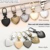 Heart-Shaped Versatile No-Tool Metal Eyelet Semi-Automatic Pull Tabs, Detachable Zipper Pulls for Luggage, Coats, Clothing, Shoes, and Boots
