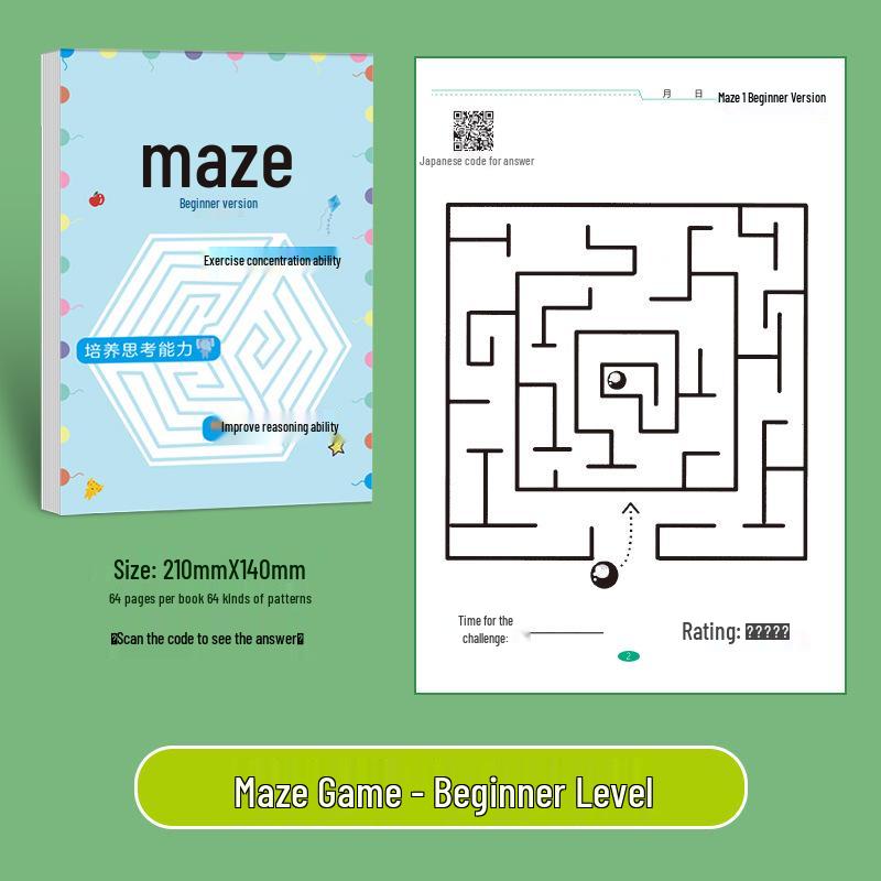 Children's Maze Training Book: Enhance Elementary Students' Thinking with Fun Attention-Boosting Puzzles