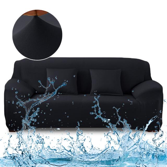 Waterproof Elastic Sofa Covers L Shaped Corner Armchair Slipcovers Solid Colour Living Room Protector