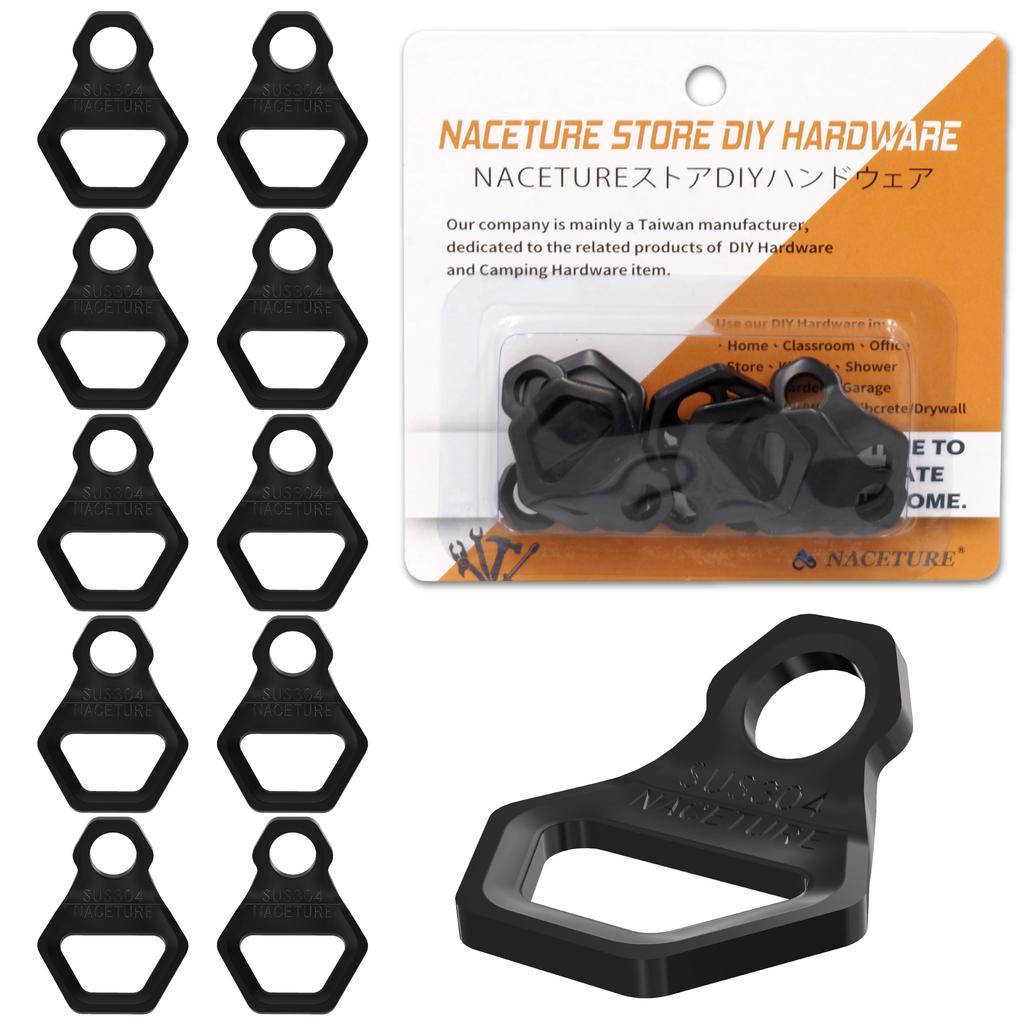 Motorcycle Anchor Hooks Heavy Duty Stainless Steel Set of 10 - Dirt Bike Securing
