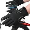 Customize Winter Outdoor Sports Zipper Full Finger Waterproof Touch Screen Motorcycle Riding Cycling Ski Gloves