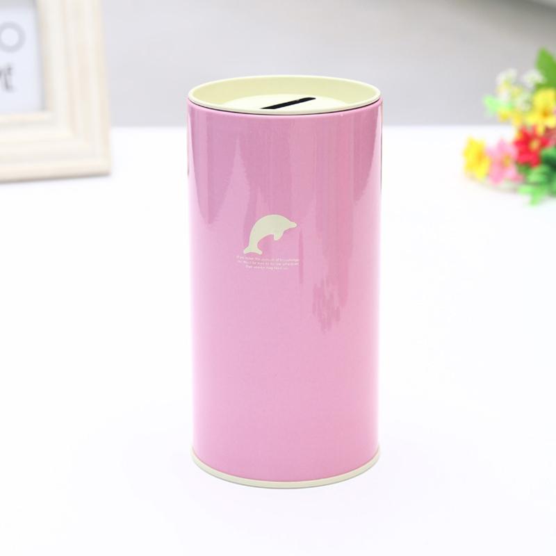 1 Unidad Hojalata Redonda Animal Hucha de Color Hucha Metal Caja de Monedas Decoración del Hogar Caja de Dinero