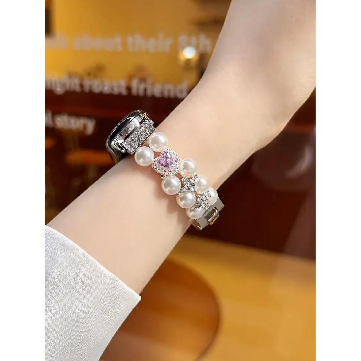 

Pearl Designer Bracelet for Xiaomi Mi Band 10 9 8 Women Dressy Mi Band Metel Watch Strap for Mi Smartwatch Band 8 9 Pro Correas Redmi watch 4 5 6