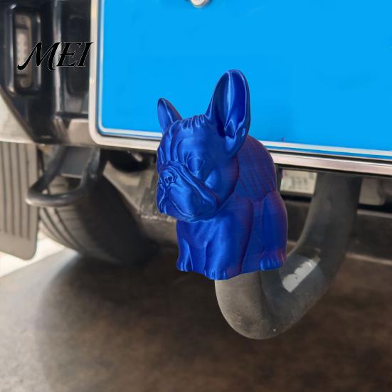 Decorative Trailer Hitch Cover French Bulldog Cover, 3D Printed Dog Tow Anti-rust Hook Universal Dust Accessories Weather-proof