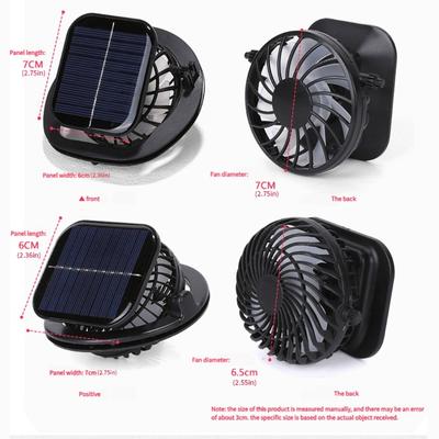 Clip Fan Solar USB Rechargeable Battery Fan Large Wind Cooling Handheld Hole Digging Electric Fan Multipurpose