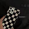 Schachbrettmuster IPhone 16 Handyhülle 13 Schutzhülle 15pro Max Silikon XR Geeignet für 8p Weich 14