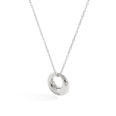 Halskette für 18K Gold 925 mit echtem Schmuck [Pasurohu] Frauen, K18, Beschichtung, Silber, Anhänger, beliebt, zart, Gold, Platin, Versteller,