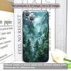Vintage Green Forest Landscape Pattern Phone Case for iPhone 17 16 12 11 14 13 15 Pro Max Mini X XS MAX XR 7 8 14Plus Soft Cover