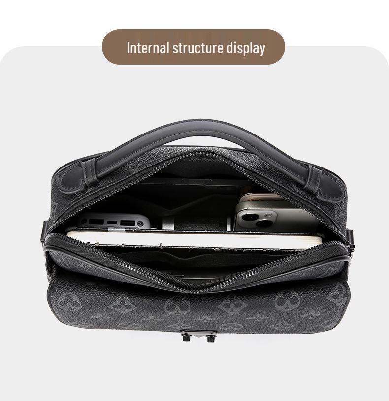 Men's Versatile Crossbody Messenger Bag - Trendy and Convenient Shoulder Bag for Business and Commuting