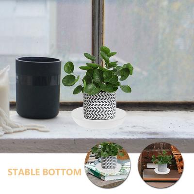 10Pcs Round Plastic Drip Trays for Succulent Plants Water Catcher Tray Indoor Garden Decor Base Plate for Potted Flowerpots
