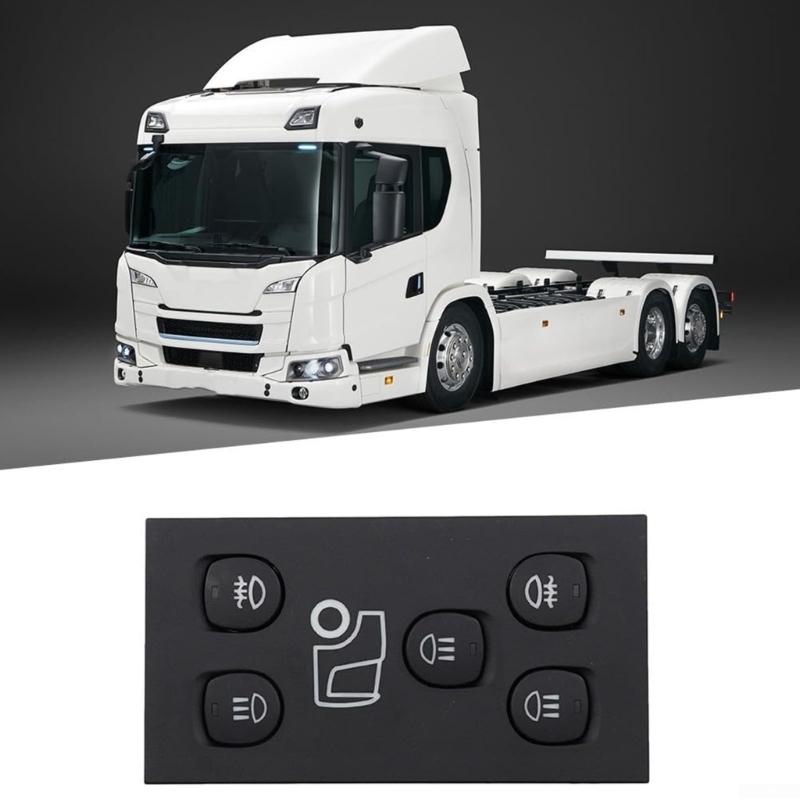 High Sensitivity Headlight Adjustment Control Switches For Commercial Vehicles ABS Construction 1507637 2091754 1900318
