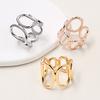 Scarf Ring Clip for Women, Polished Edges No Snag Clip Buckle, Non-Slip Silk Scarf Ring Wrap Holder for Shawl Scarves
