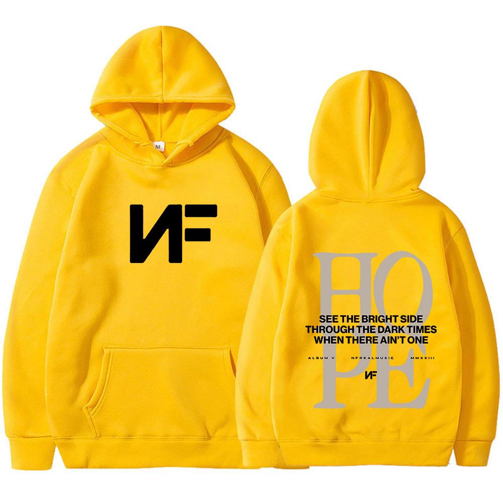 2025 Autumn/Winter Men's and Women's Fashion Hoodies Rapper Nf Hope Tour Harajuku Long Sleeve Oversized Warm Hoodie