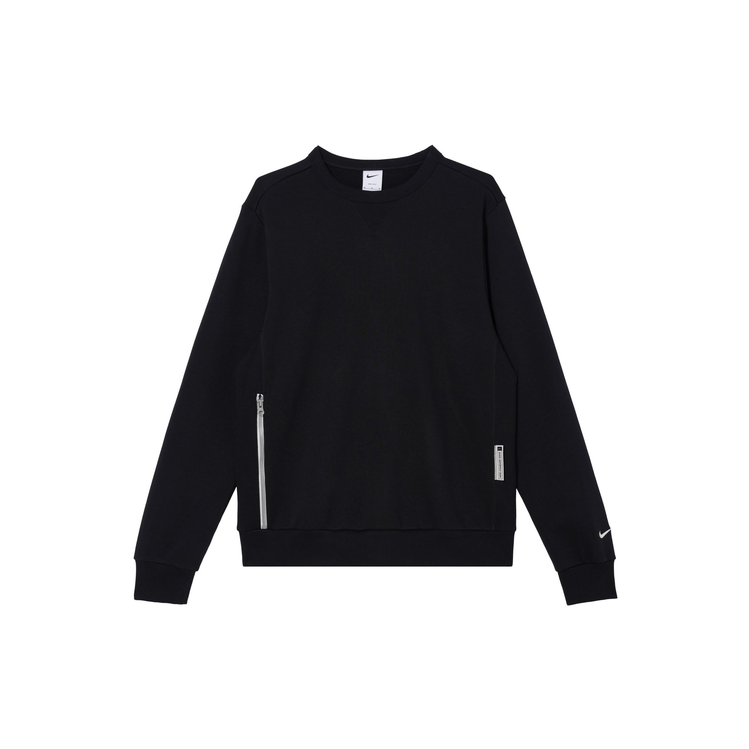

New Nike STANDARD ISSUE DRI FIT Sweatshirt Men s Black FZ0221-010 XXXL