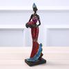 Africké ženy Figurové umění Sochy Tribal Lady Figurka Socha žlutá