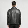 Men's Sheepskin Lapel Biker Leather Jacket