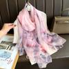 Stoles Wraps Silk Scarf Foulard Female Scarves Wraps Hijab Bandana Women Large-size Beach Shawls Muslim HijabsTravel Sunscreen