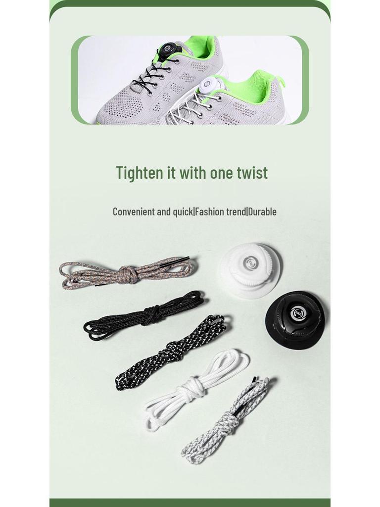 Adult & Kids Twist Buckle No-Tie Casual Sneakers with Automatic Rotating Shoelaces