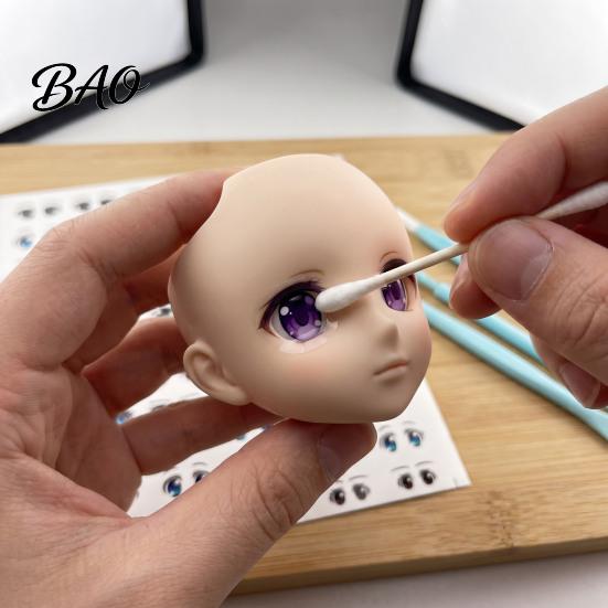 Water Transfer Paper for Models Eye Stickers Dolls, DIY Decals, Multi Size Anime Clay Doll Face Accessories Realistic Colorful Eyes Crafting