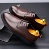FashionGenuine Leather Men Dress Shoes Lace Up Male Oxford Shoes Italian Mens Casual Shoes Handmade Business Footwear Classic Sneakers
