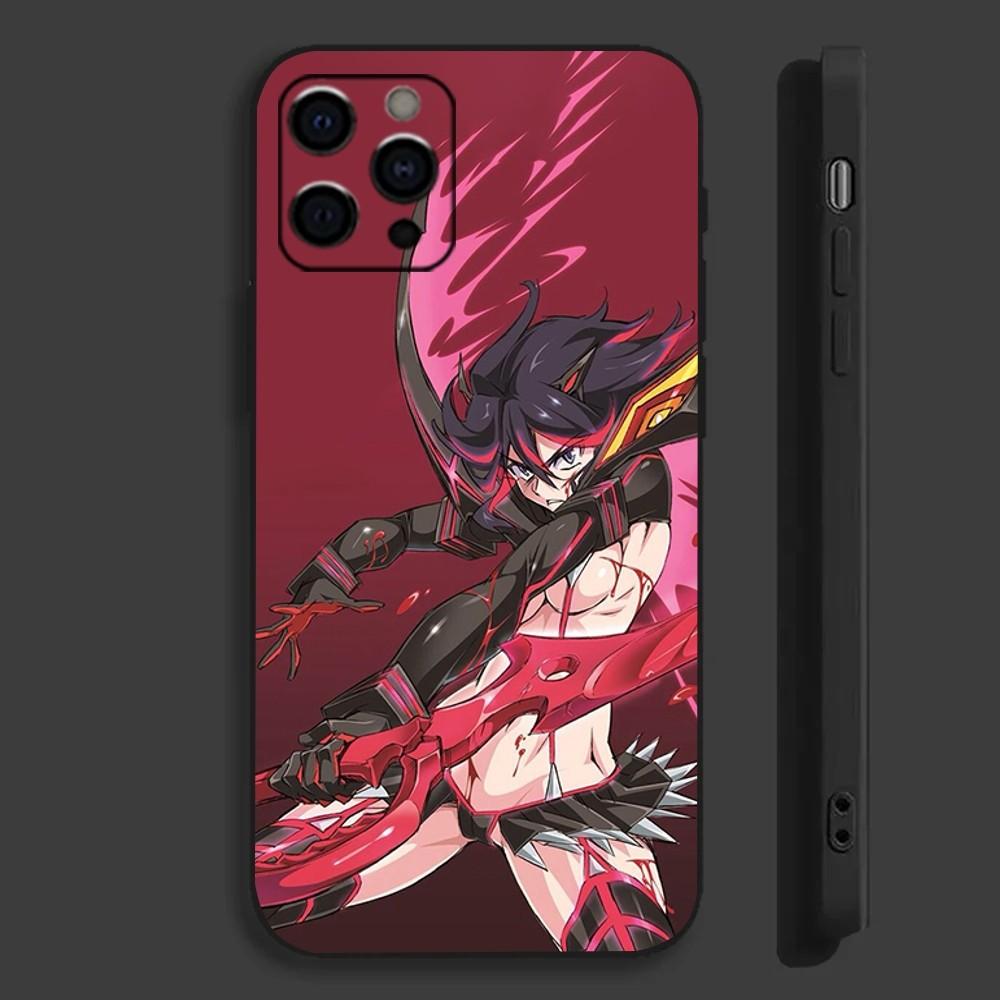 Anime K-Kill La K-Kill Phone Case For Apple iPhone 15,14,13,12,11,Pro,X,XS,Max,XR,Plus,Mini Soft Black Cover