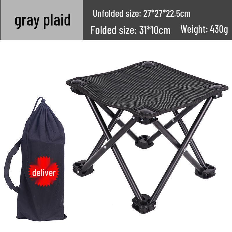 Portable Outdoor Folding Stool for Fishing, Sketching, and Picnics