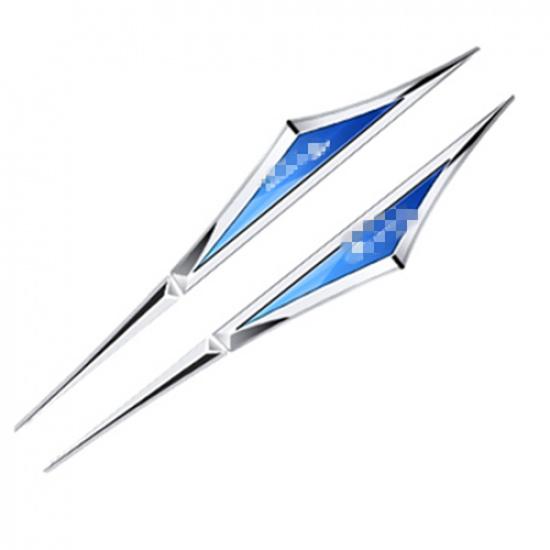 Car Door Side Fender Trim Emblem Sticker Cover Rustproof Decor Accessories 2PCS
