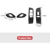 Jimen Fit for Dodge Challenger 2015-2023, 4PCS Inner Door Handle Cover & Window Lift Switch Panel Trim (Carbon Fiber)