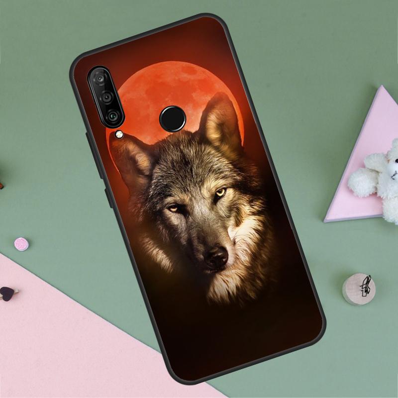 Angry Wolf For Huawei P20 P40 Lite P60 P30 Pro Nova 5T 9 10 SE 12s 12i 11i Y90 Y70 Y60 Y61 Y72 Y91 Case