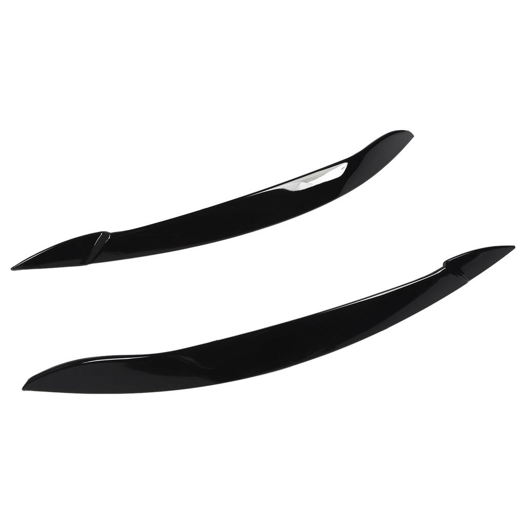 1 Pair Hdlight Eyebrow Left Right Fade Proof Front Hdlight Eyelid Trim for X5 E70 2008 to 2013