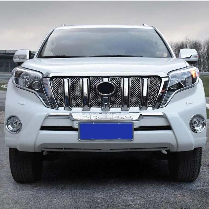 Car Front Grille Trims Bumper 3 Color For Toyota Land Cruiser Prado 150 LC150 FJ150 2014 2015 2016 2017 Accessories