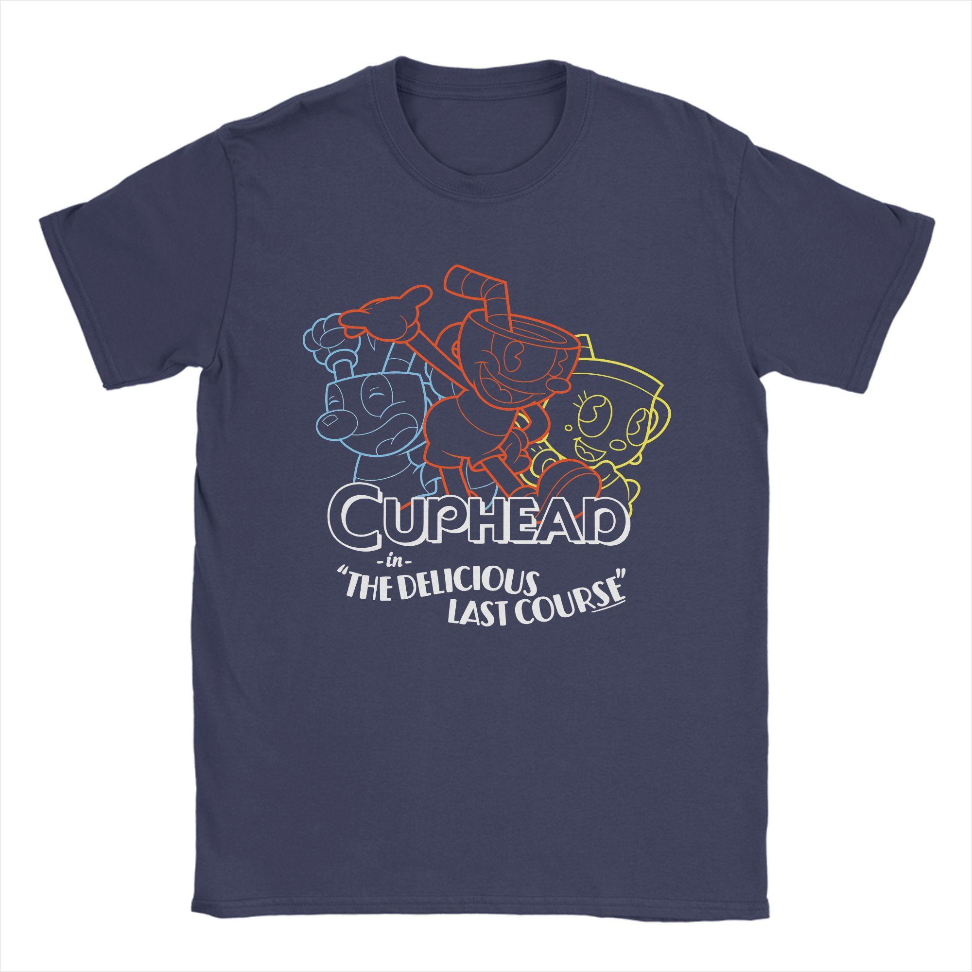 

Cuphead Cartoon T Shirt Beach Cotton TShirts For Men Fashion Casual Tshirt ShortSleeved Streetwear Tees 4XL