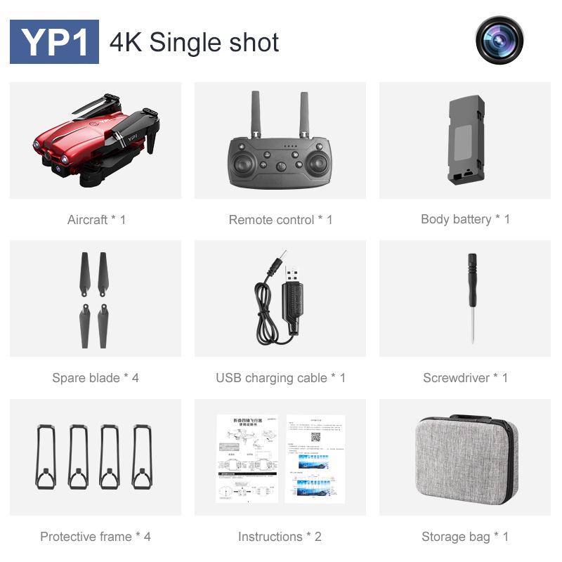 YP1 Drone HD: Dual Camera, Optical Flow Obstacle Avoidance, Remote Control Aircraft Toy for Kids