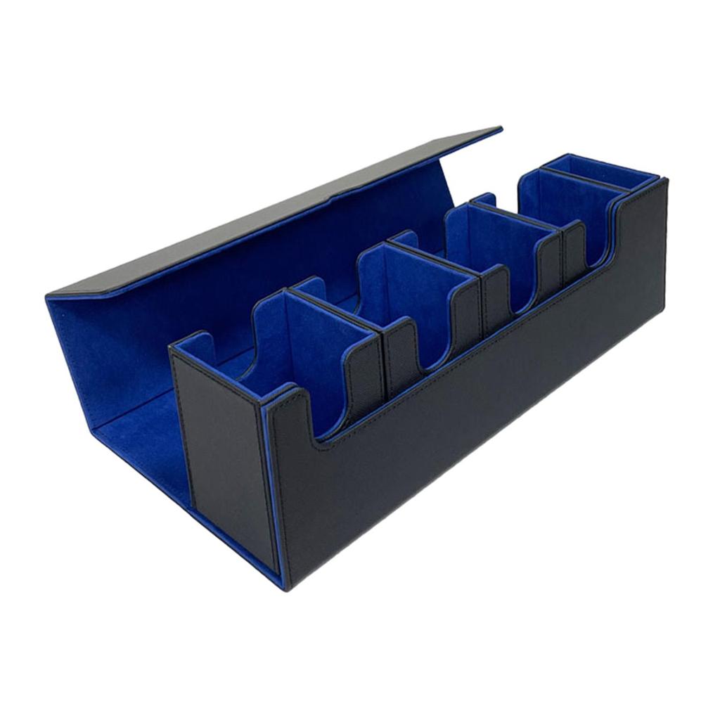 Trading Card Deck Box PU Leather for 400+ Cards Album Card Deck Storage Box