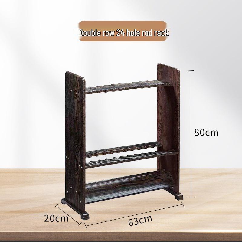 Floor-standing Multi-Purpose Rack for Pool Cues, Table Tennis Paddles, and Fishing Rods
