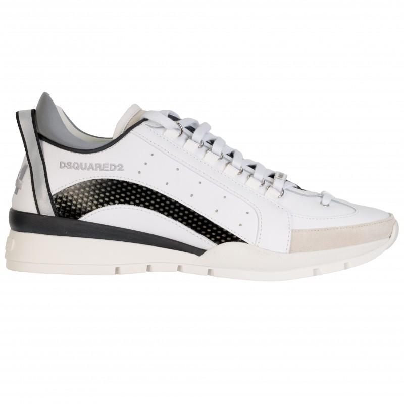 DSQUARED2 Luxury Italian Sneakers Shoes Bianco - Size: 43