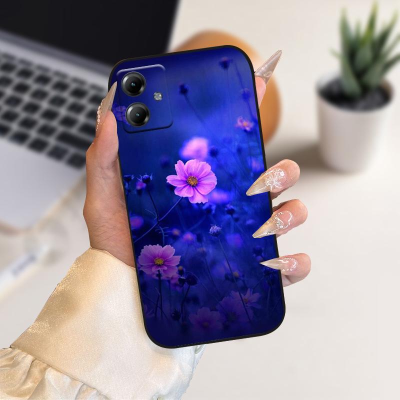 Soft Phone Cases For Moto G14 G13 G23 TPU Silicone Bumper Cover For Motorola Moto G10 G20 G30 4G Cartoon Protective Fundas Case